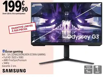 Carrefour Écran gaming offre