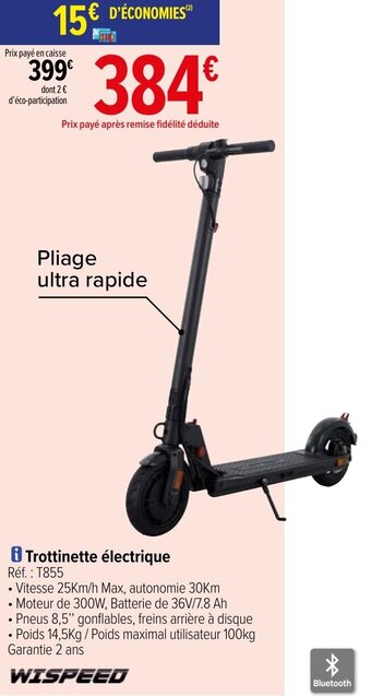 Carrefour Trottinette électrique offre