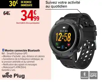 Carrefour Montre connectée bluetooth offre