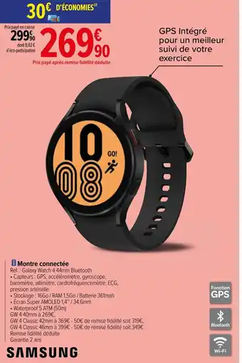 Carrefour Montre connectée offre