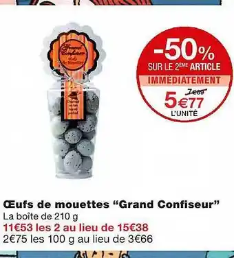 Monoprix Oeufs De Mouettes offre
