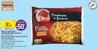 Intermarché Hyper Paëlla surgelée itinéraires des saveurs offre