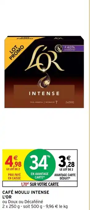 Intermarché Hyper Café moulu intense l'or offre