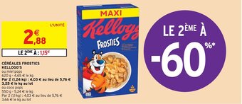 Intermarché Hyper Céréales frosties kellogg's offre