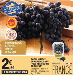 E.Leclerc RAISIN MUSCAT DU VENTOUX AOP offre
