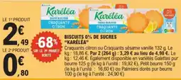 E.Leclerc Karéléa Craquants citron offre