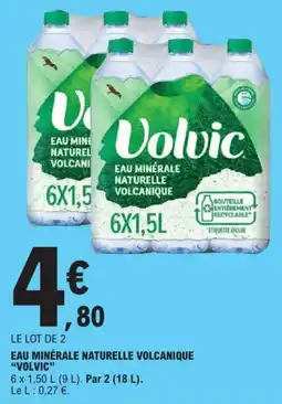 E.Leclerc Volvic Eau minérale naturelle volcanique offre