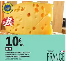 E.Leclerc Label Rouge Emmental Grand Cru offre