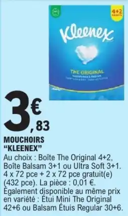 E.Leclerc Kleenex Mouchoirs offre