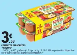 E.Leclerc ANDROS Compotes panachées offre