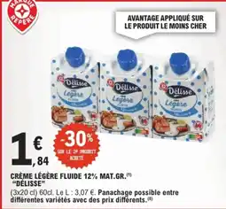E.Leclerc Délisse Crème légère fluide offre
