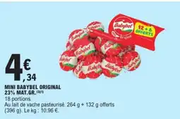 E.Leclerc Babybel MINI BABYBEL ORIGINAL offre