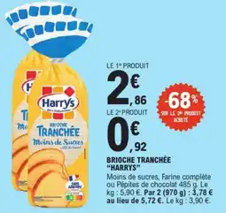 E.Leclerc Harrys Brioche Tranchée offre