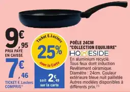 E.Leclerc HOMESIDE POÊLE 24CM offre