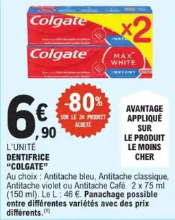 E.Leclerc Colgate Dentifrice offre