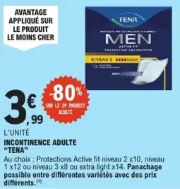 E.Leclerc Tena men incontinence adulte offre