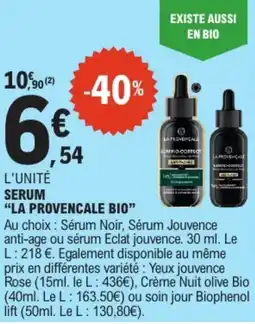 E.Leclerc La provencale bio serum offre