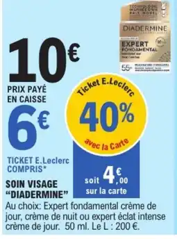 E.Leclerc Diadermine soin visage offre