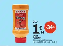 E.Leclerc COLONA Sauce Samouraï offre