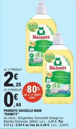 E.Leclerc Rainett Vaisselle Main offre