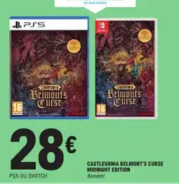 E.Leclerc Konami CASTLEVANIA BELMON'TS CURSE MIDNIGHT EDITION offre