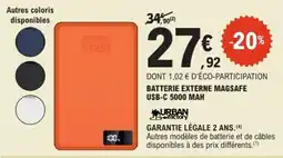 E.Leclerc URBAN factory BATTERIE EXTERNE MAGSAFE offre
