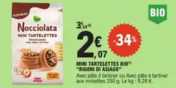 E.Leclerc Rigoni di Asiago Mini Tartelettes Bio offre