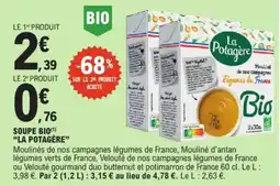 E.Leclerc La Potagère Soupe Bio offre