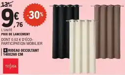 E.Leclerc Tissaia Rideau occultant offre