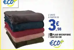E.Leclerc Eco+ Plaid microfibre offre