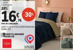 E.Leclerc TISSAIA COUETTE IMPRIMÉE offre