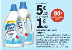 E.Leclerc LYSOL Désinfectant du linge offre