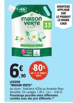 E.Leclerc MAISON VERTE LESSIVE offre