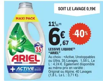 ARIEL LESSIVE LIQUIDE