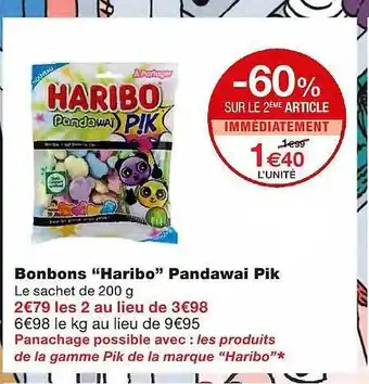 Monoprix Bonbons offre