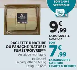 U Express U Raclette offre