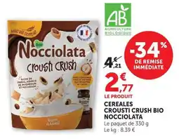 U Express Rigoni di Asiago Cereales Crousti Crush Bio Nocciolata offre