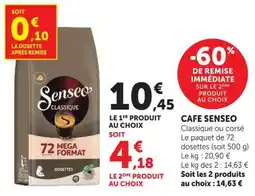 U Express Senseo CAFÉ offre
