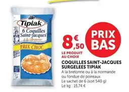 U Express Tipiak Coquilles Saint-Jacques offre