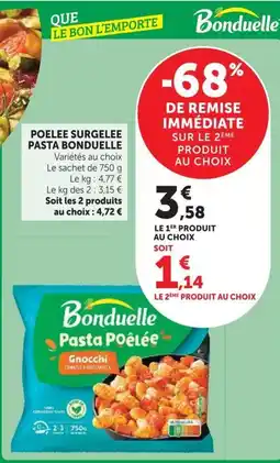 U Express Bonduelle Pasta Poêlée offre
