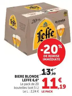 U Express Leffe Bière blonde offre