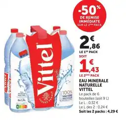 U Express Vittel Eau Minérale Naturelle offre