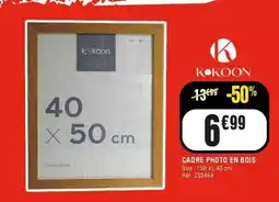La Foir'Fouille KOKOON CADRE PHOTO EN BOIS offre
