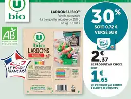 U Express U bio LARDONS offre