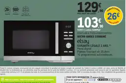 E.Leclerc Elsay micro-ondes combiné offre