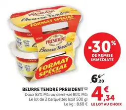 U Express President Beurre Tendre offre