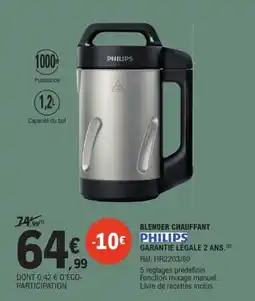 E.Leclerc PHILIPS Blender chauffant offre