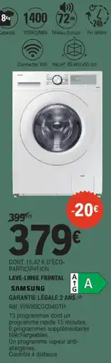 E.Leclerc SAMSUNG LAVE-LINGE FRONTAL offre