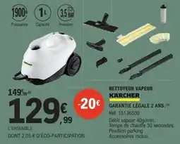 E.Leclerc KÄRCHER NETTOYEUR VAPEUR offre