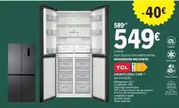 E.Leclerc Tcl réfrigérateur multiportes offre